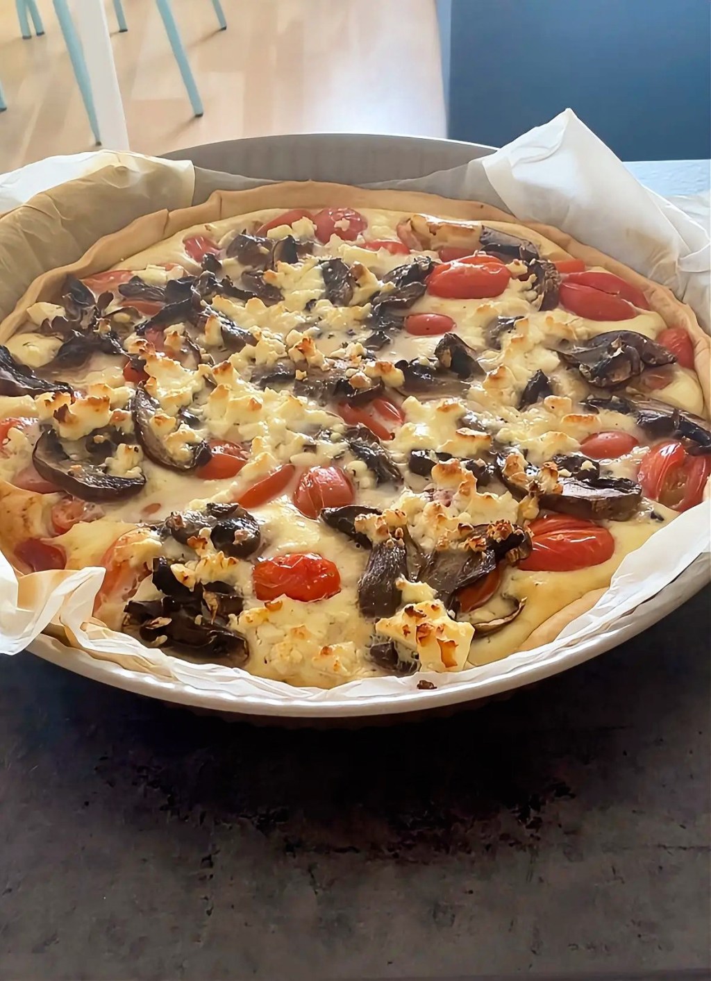 Tarte tomates champignons&nbsp;express
